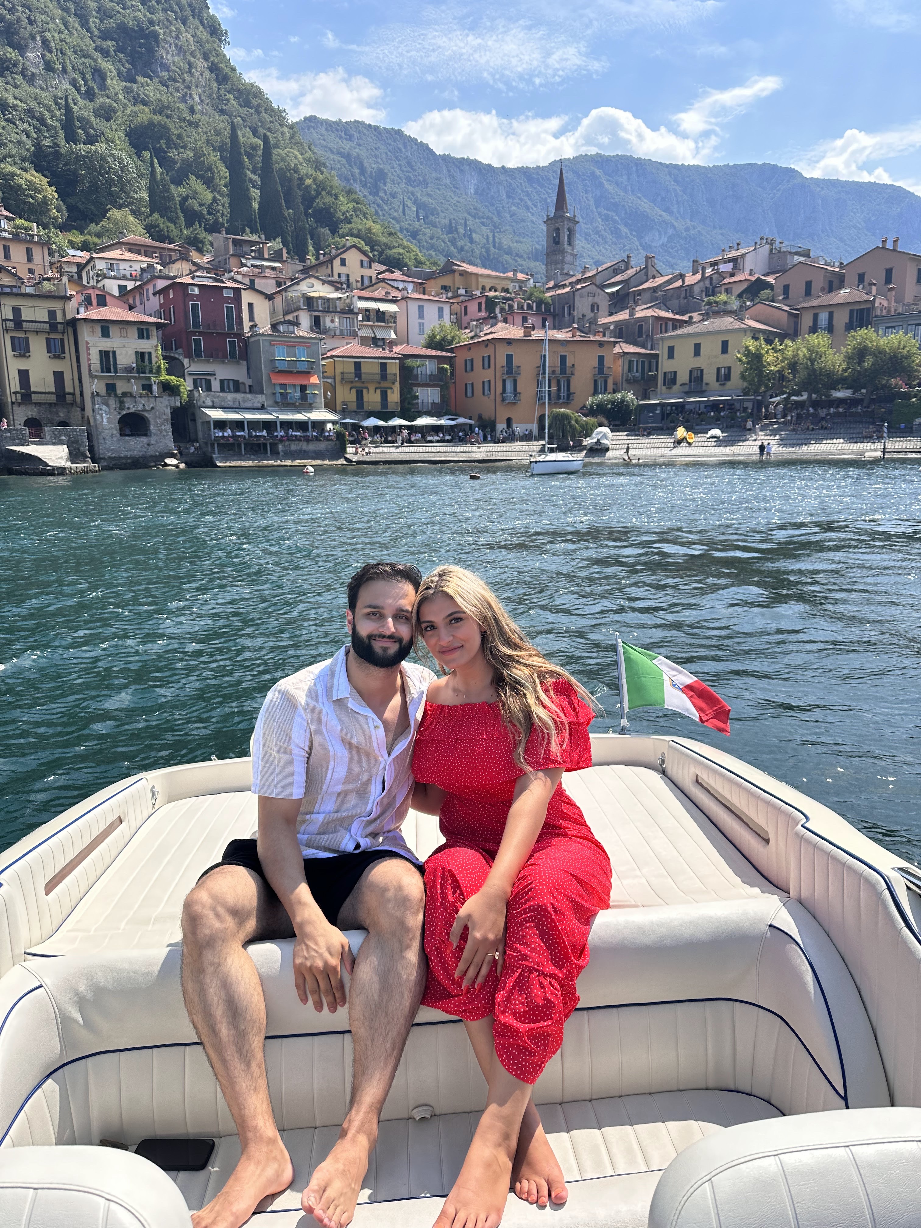 Amaar and Celine at Lake Como, Italy
